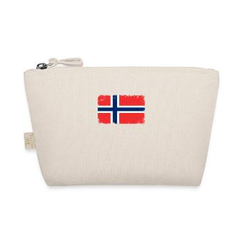 Norvège Herzschlag Flagge Vintage Norvège - Trousse biologique - nature - Devant