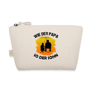 Angeln Angler Papa Und Sohn Angelrute Geschenk - Bio-Täschchen - Natur - Vorne