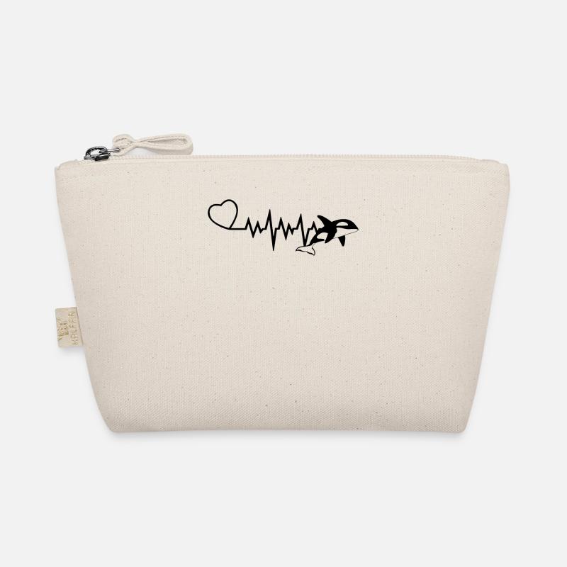 Orca Killer Whale Killer Whale Heartbeat Organic Pouch