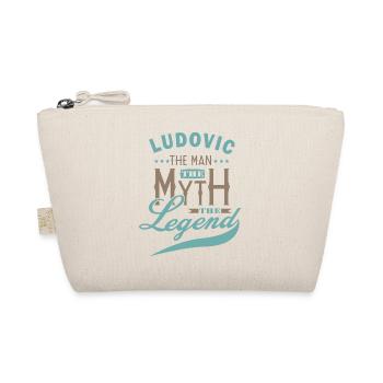 Ludovic tshirt personalized name ludovic - Organic Pouch - nature - Front