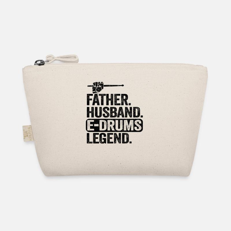 E-Drums Légende Papa Drummer Sort Cadeau Trousse biologique