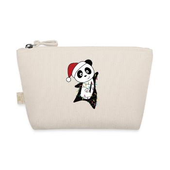 Panda Noël Neige Hiver Animaux Pandas - Trousse biologique - nature - Devant