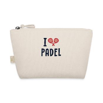 I love Padel Paddleball Padel Tennis Platform - Organic Pouch - nature - Front