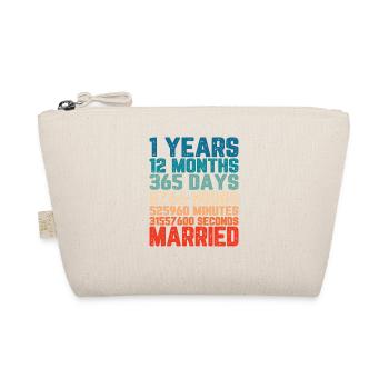 1 an marié Mariage Mariage Dire Cadeau - Trousse biologique - nature - Devant