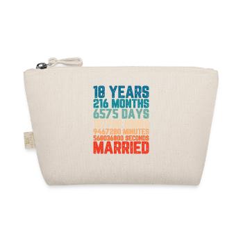 18 ans marié Mariage Mariage Dire Cadeau - Trousse biologique - nature - Devant