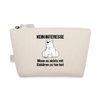 Eisbär Polarbär Lustiger Spruch Tierliebe Geschenk - Bio-Täschchen - Natur - Vorne