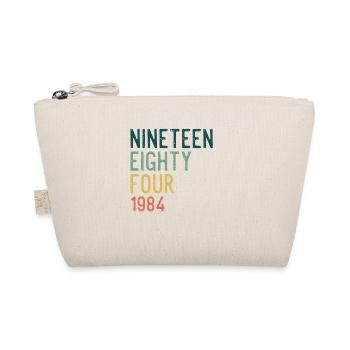 Vintage 1984 84 Birthday Retro Vintage Gift - Organic Pouch - nature - Front
