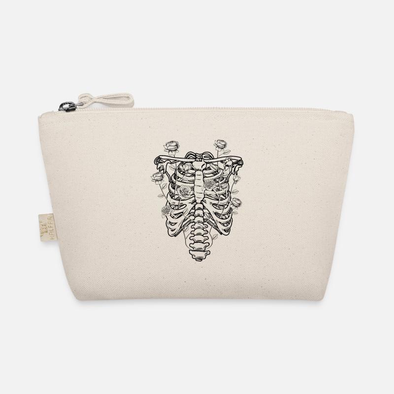 Cottagecore Esthétique Squelette Thorax Roses Trousse biologique