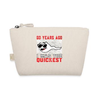60 years ago I was the fastest 60.Geb - Organic Pouch - nature - Front