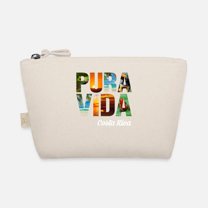 Pura Vida - Costa Rica Fun Geschenk - Bio-Täschchen - Natur