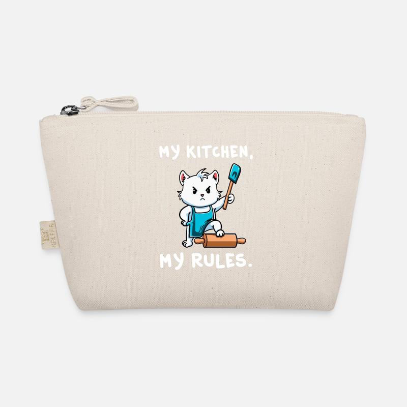 Cat My Kitchen My Rules Bake Gift Organic Pouch