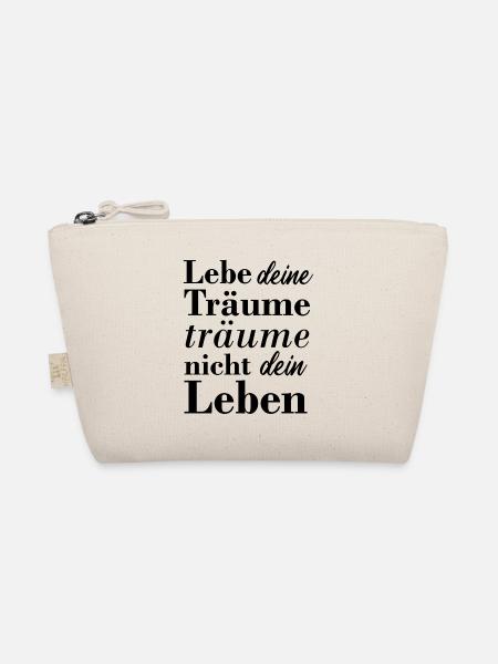 Motivation Schöner Spruch Geschenk Geburtstag - Bio-Täschchen - Natur - Vorne