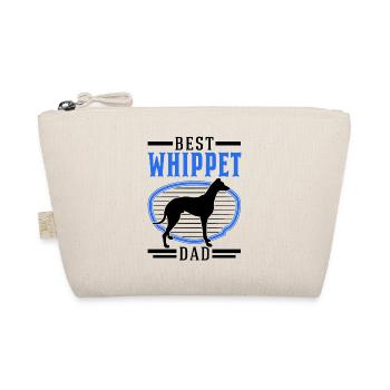 Best Whippet Dad Greyhound Sighthound - Organic Pouch - nature - Front