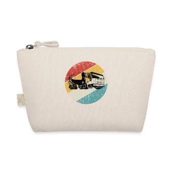 Betonmischer Baustelle Mischer Retro Geschenk - Bio-Täschchen - Natur - Vorne