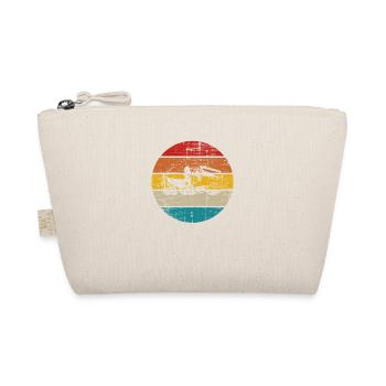 Betonmischer Baustelle Mischer Retro Geschenk - Bio-Täschchen - Natur - Vorne