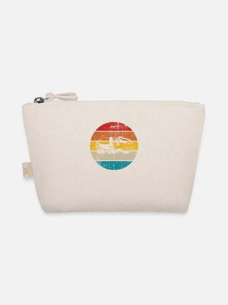 Concrete Mixer Construction Site Mixer Retro Gift - Organic Pouch - nature - Front