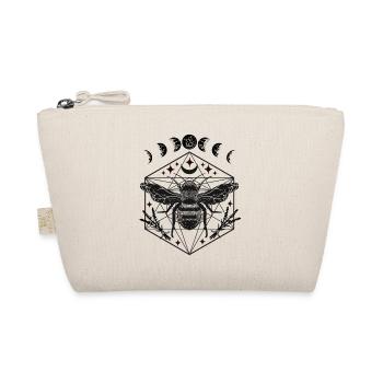 Biene mit Mondphasen Gothic Fantasy Geschenk - Bio-Täschchen - Natur - Vorne