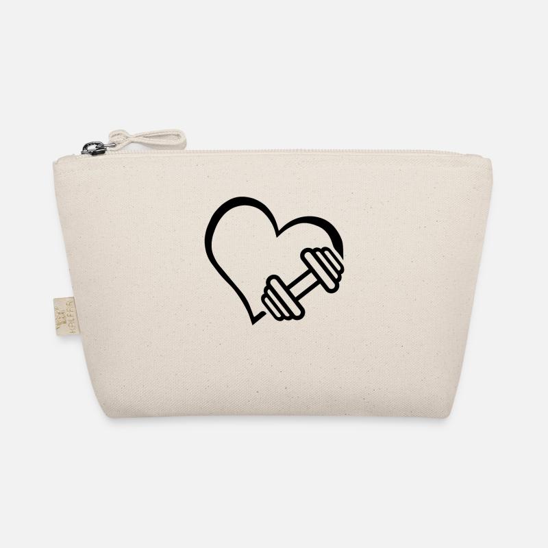 Hantel Herz Bio-Täschchen