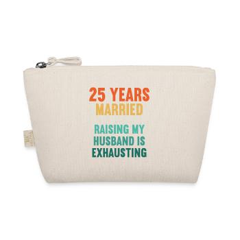25 ans marié drôle 25ème anniversaire de mariage - Trousse biologique - nature - Devant