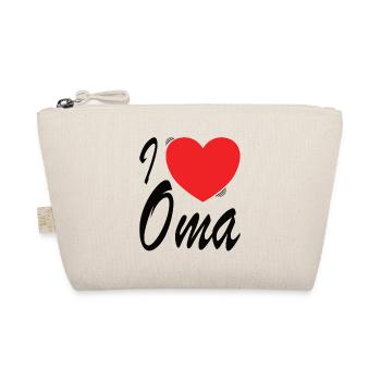 Conception de typographie Heart et Oma Love - Trousse biologique - nature - Devant
