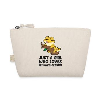 Just a Girl Who Loves Leopard Geckos - Organic Pouch - nature - Front