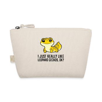Leopard Gecko Lover I Just Really Like Leopard - Organic Pouch - nature - Front