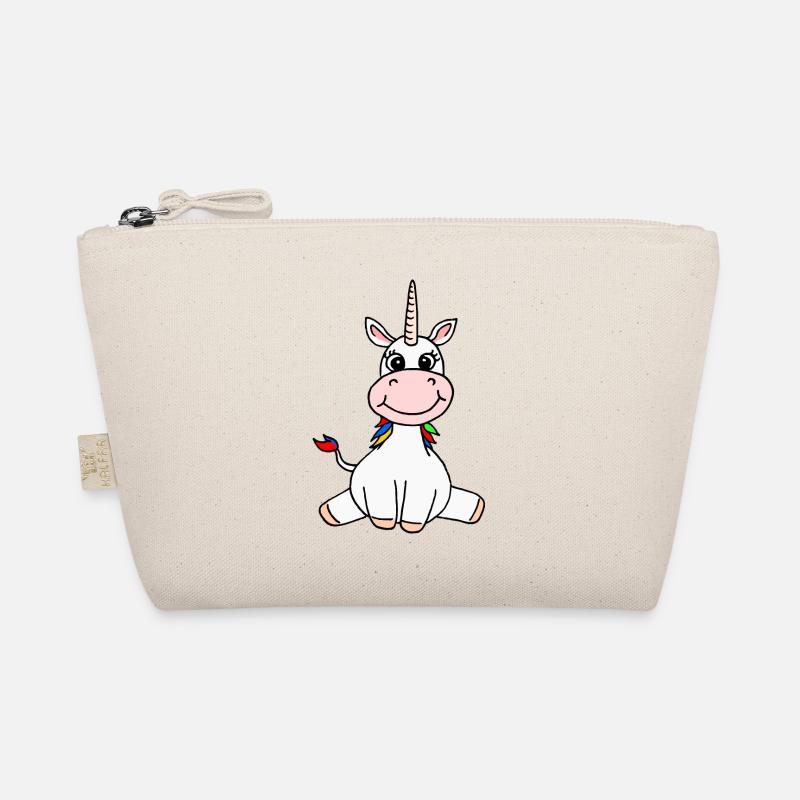 Einhorn sitzend Kinder Einhörner Mädchen Geschenk Bio-Täschchen