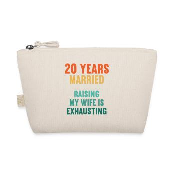 20 ans marié drôle 20ème anniversaire de mariage - Trousse biologique - nature - Devant
