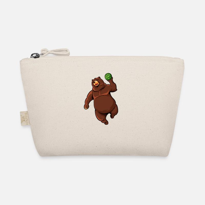 Comic Bear joue au handball - Trousse biologique - nature