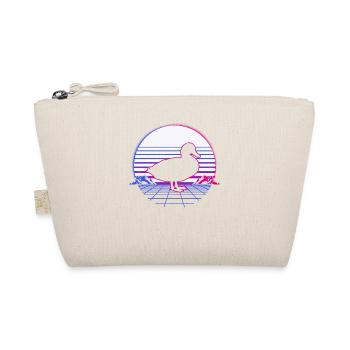 Retro Vintage Retrowave Duck Animal - Organic Pouch - nature - Front