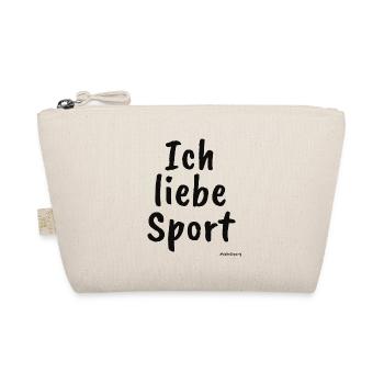 Ich liebe Sport White Lies Party - Bio-Täschchen - Natur - Vorne