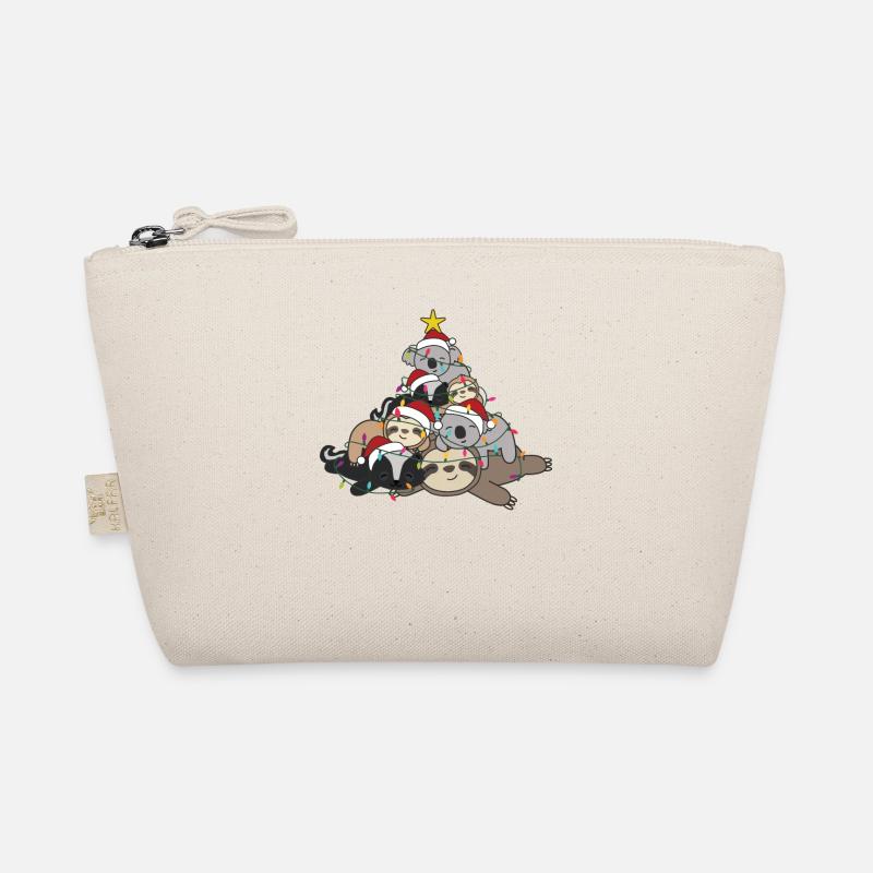 Sloth Koala Skunk Christmas Tree Christmas Organic Pouch