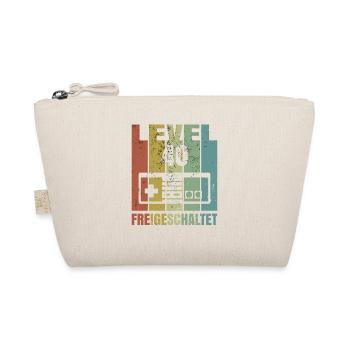 Level 40 freigeschaltet Geburtstagsshirt Geschenk - Bio-Täschchen - Natur - Vorne