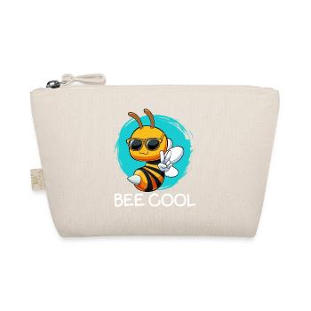Bee Cool Bee with Sunglasses - Organic Pouch - nature - Front