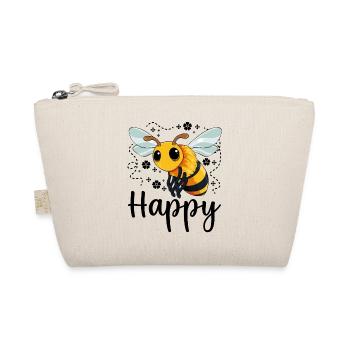 Colorful Honeybee Comic - Organic Pouch - nature - Front