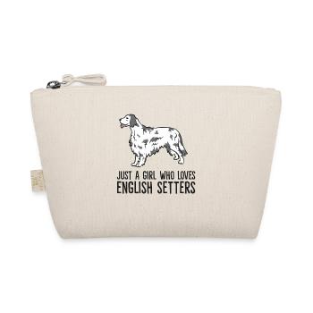 Juste une fille qui aime English Setter - Trousse biologique - nature - Devant