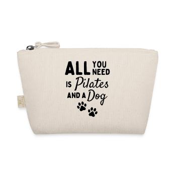 Alles, was Sie brauchen, ist Pilates und ein Hund - Bio-Täschchen - Natur - Vorne