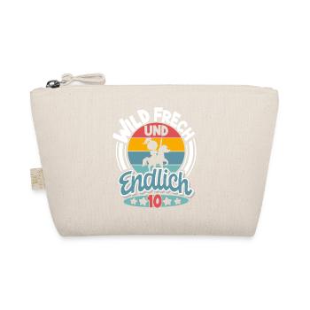 10. Geburtstag 10 Jahre Kinder Ritter Mittelalter - Bio-Täschchen - Natur - Vorne