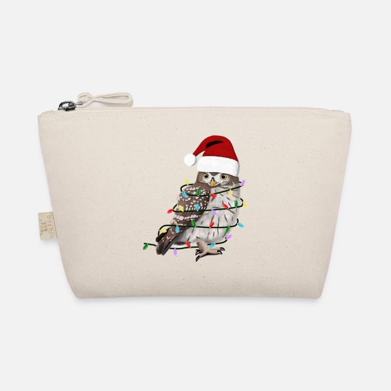 Owl String Lights Bonnet d’oiseau de Noël Trousse biologique