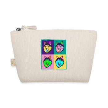 Dog Lover I Pop Art Husky Sibérien - Trousse biologique - nature - Devant