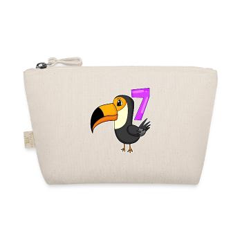 7 ans - 7ème anniversaire - motif d’oiseau toucan - Trousse biologique - nature - Devant
