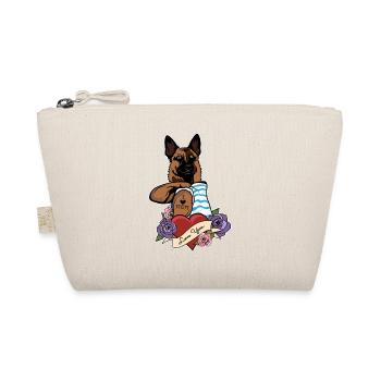 I Love Mom Tattoo I Belgian Malinois Mom - Organic Pouch - nature - Front