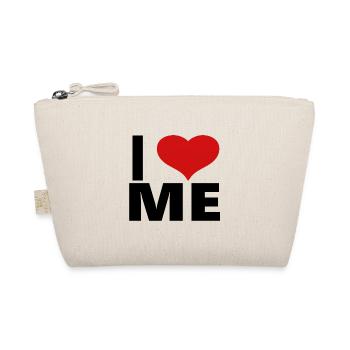 I LOVE ME Tasse Shirt lustige Sprüche - Bio-Täschchen - Natur - Vorne