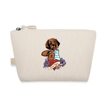I Love Mom Tattoo I Vizsla Mom - Organic Pouch - nature - Front