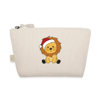 Lion Christmas Snow Winter Animals Lions - Organic Pouch - nature - Front