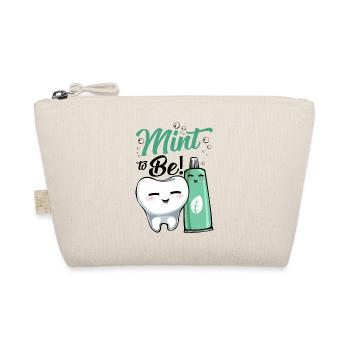 Mint Tooth Joy Cartoon - Organic Pouch - nature - Front