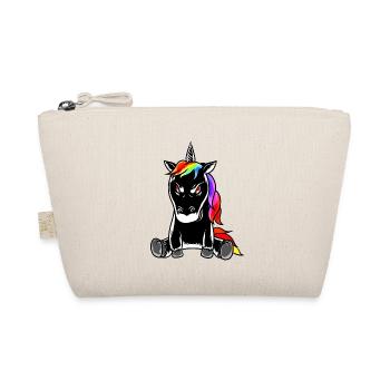 Evil badly corrupted grim emotion unicorn - Organic Pouch - nature - Front