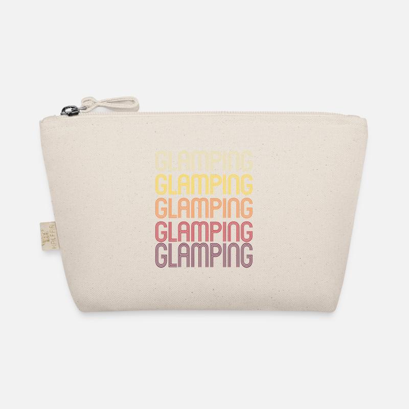 Glamping Camping Camper Saying Retro Gift Organic Pouch