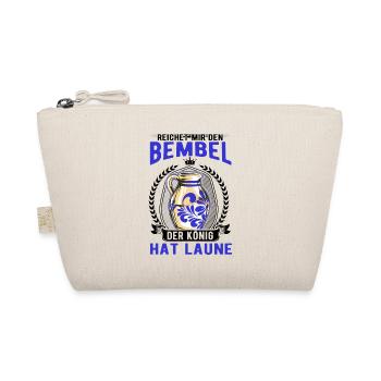 Bembel König Äppelwoi Äppler Apfelwein - Bio-Täschchen - Natur - Vorne