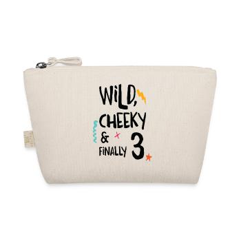 Wild, Cheeky & Enfin 3 - 3 ans anniversaire - Trousse biologique - nature - Devant